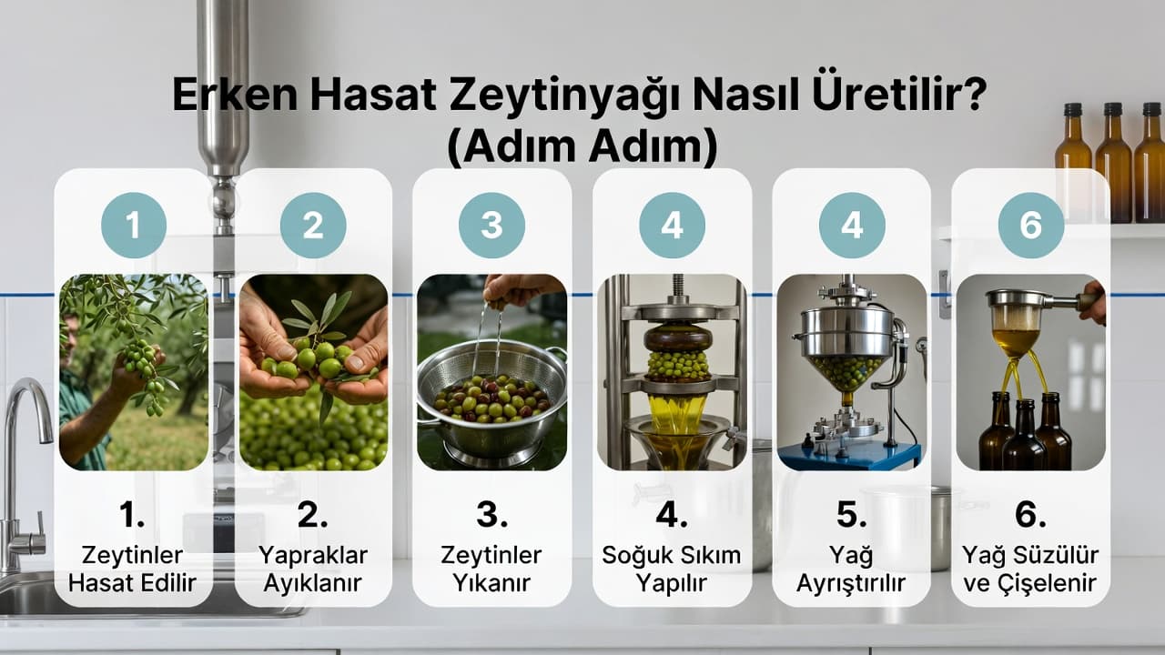 Erken Hasat Zeytinyağı Nasıl Üretilir (Adım Adım)