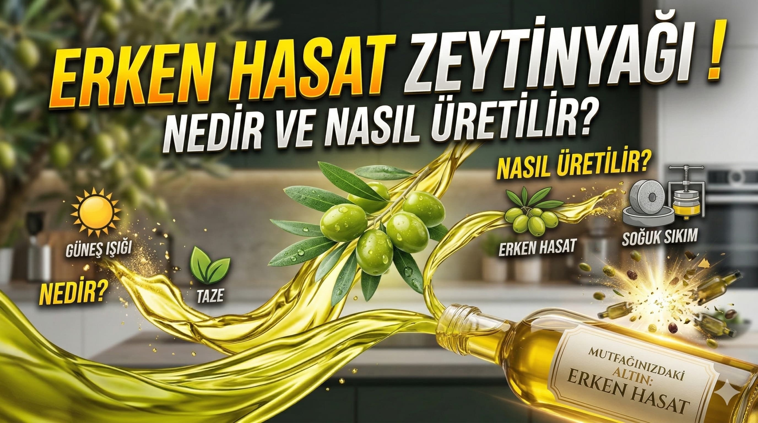Erken Hasat Zeytinyağı Nedir ve Nasıl Üretilir Erken Hasat Zeytinyağı Nedir ve Nasıl Üretilir