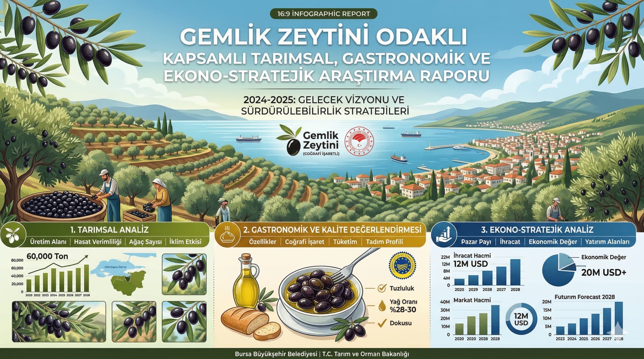 Gemlik Zeytini Odaklı Kapsamlı Tarımsal, Gastronomik ve Ekono-Stratejik Araştırma Raporu