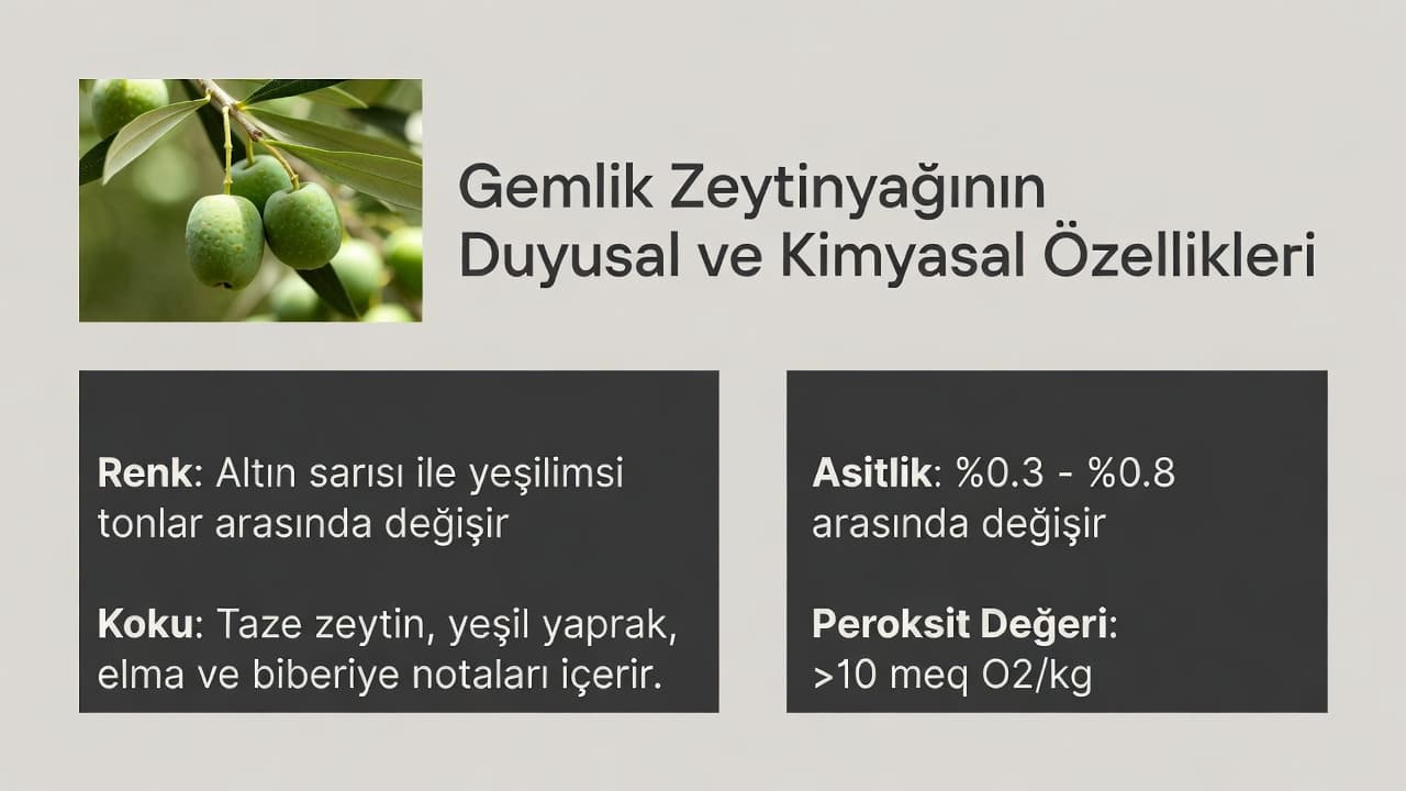 Gemlik Zeytinyağının Duyusal ve Kimyasal Özellikleri
