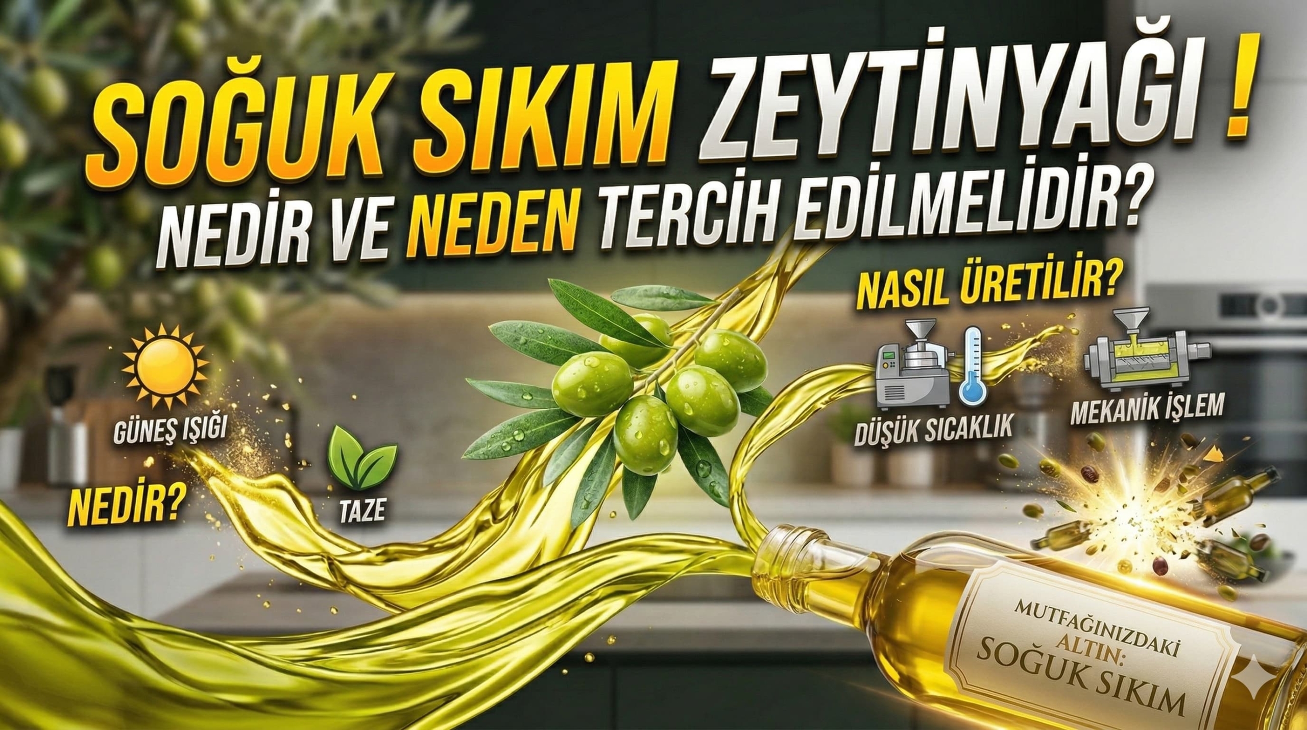 Soğuk Sıkım Zeytinyağı Nedir ve Neden Tercih Edilmelidir Soğuk Sıkım Zeytinyağı Nedir ve Neden Tercih Edilmelidir