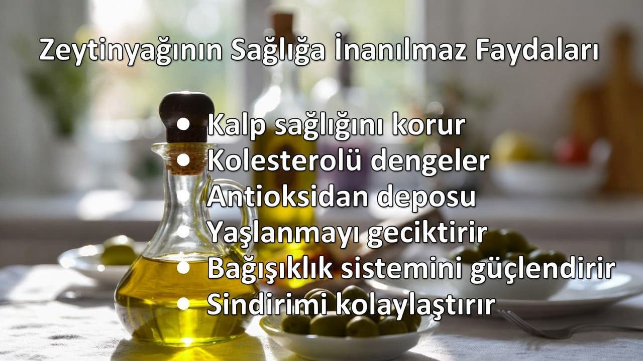 Zeytinyağının Sağlığa İnanılmaz Faydaları